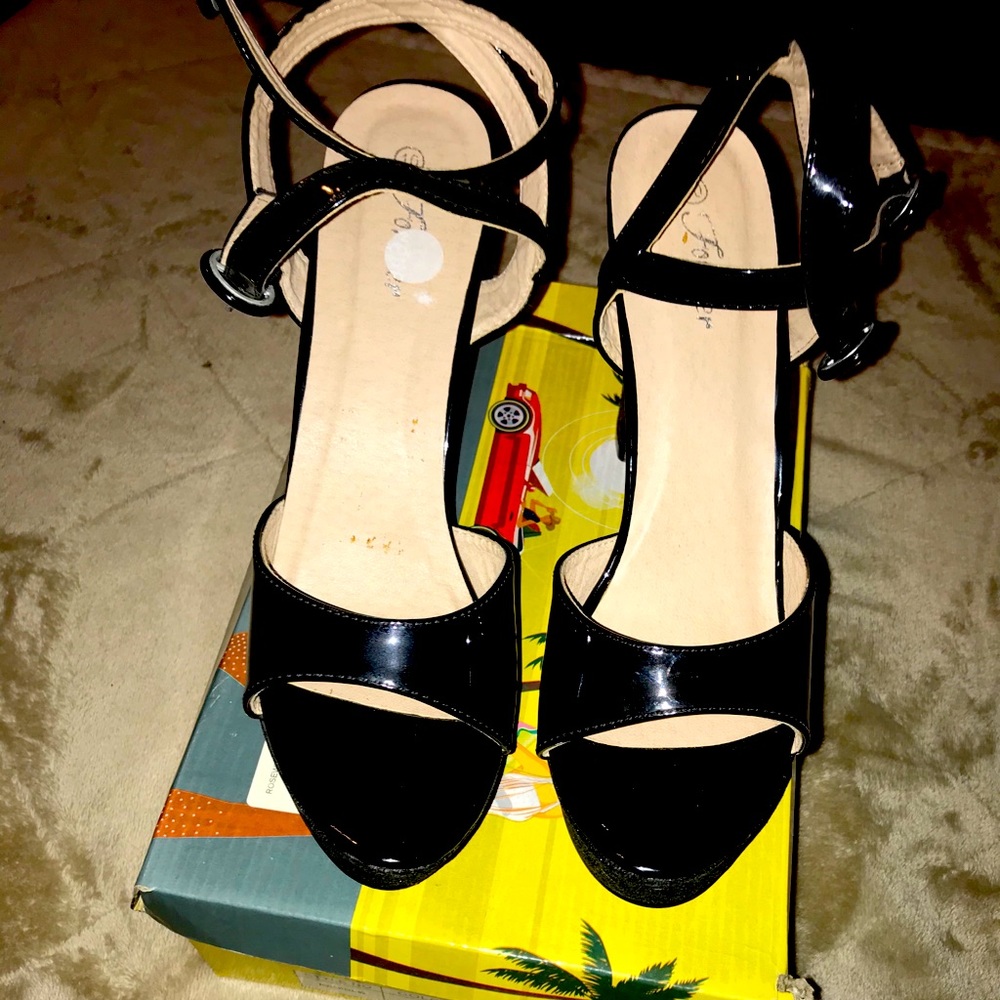Black high heels